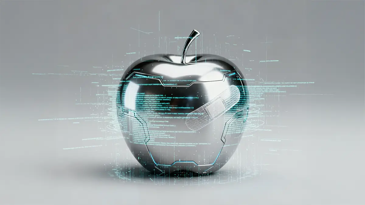 Ein digitaler Apfel